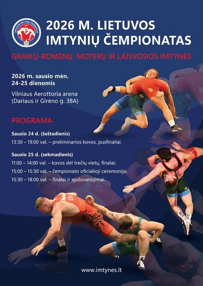 Čempionato plakatas | imtynes.lt nuotr.