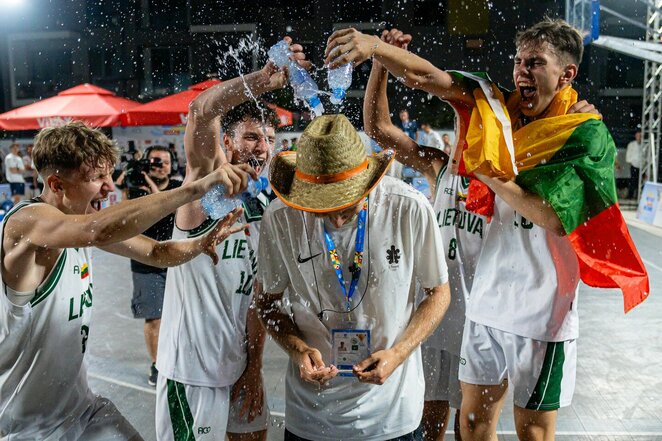 Lietuvos 3x3 krepšinio vaikinų rinktinė | Roko Snarskio nuotr.
