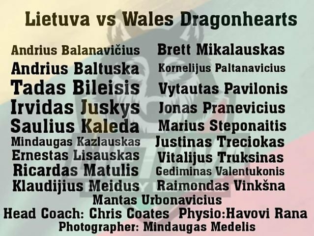 Lietuvos regbio lygos rinktinės sudėtis | Organizatorių nuotr. Lietuvos regbio lygos rinktinės sudėtis | Organizatorių nuotr.