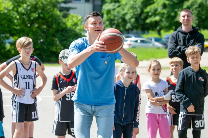 Žygimantas Janavičius apsilankė SKM stovykloje | Sauliaus Čirbos nuotr.