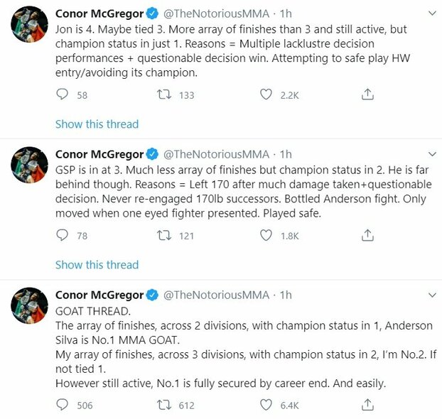 Conoro McGregoro žinutės | „Twitter“ nuotr.