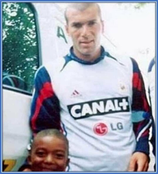 Kylianas Mbappe su Zinedine'u Zidane'u | asmeninio archyvo nuotr.