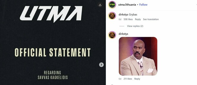 Dominyko Dirksčio žinutės | Instagram.com nuotr
