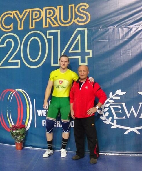 Gintarė Bražaitė su treneriu Algirdu Ananka | asmeninio archyvo nuotr. Gintarė Bražaitė su treneriu Algirdu Ananka | asmeninio archyvo nuotr.