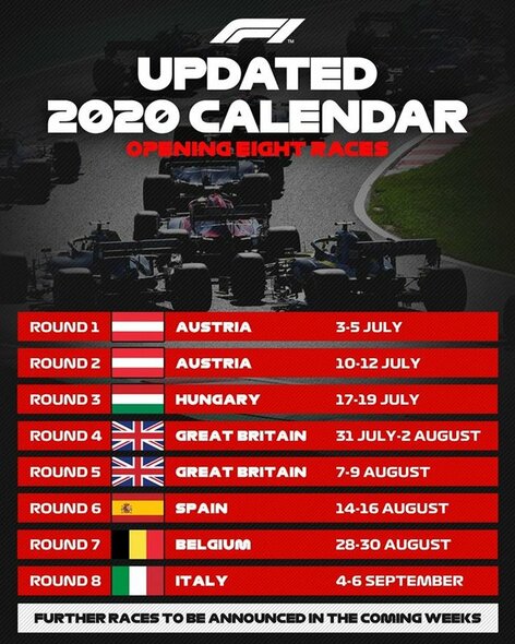 „Formulės-1“ startų kalendorius | Organizatorių nuotr.
