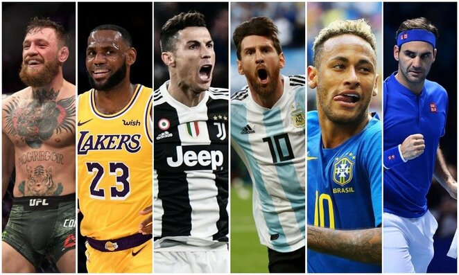 Populiariausi pasaulio sportininkai | Scanpix nuotr. Populiariausi pasaulio sportininkai | Scanpix nuotr.