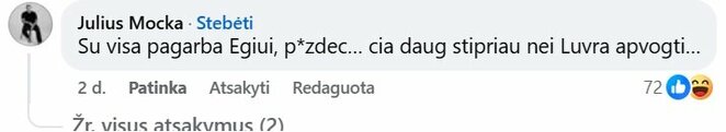 Juliaus Mockos komentaras | &bdquo;Facebook&ldquo; nuotr.