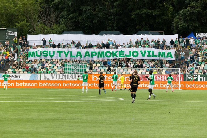 „Žalgiris“ – „Linfield“ rungtynių akimirka | Pauliaus Peleckio / BNS foto nuotr.