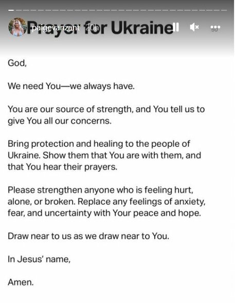 Malda Ukrainai | Instagram.com nuotr Malda Ukrainai | Instagram.com nuotr