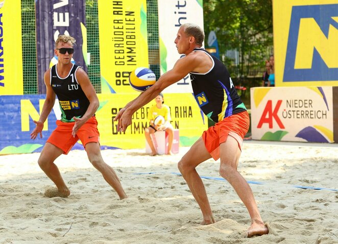 Arnas Rumševičius ir Tomas Staševičius | CEV nuotr. Arnas Rumševičius ir Tomas Staševičius | CEV nuotr.