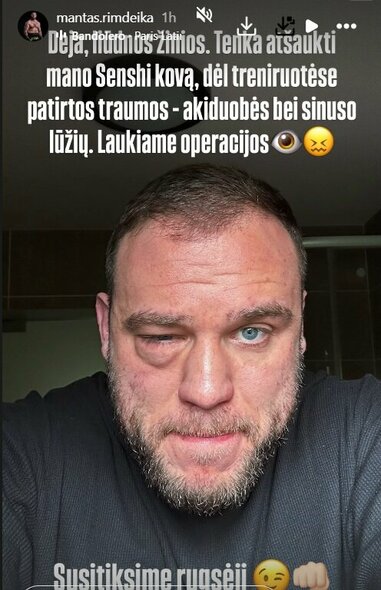 Manto Rimdeikos žinutė | Instagram.com nuotr