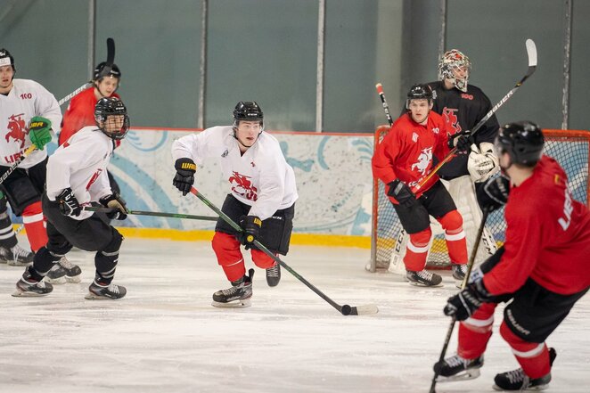 Lietuvos ledo ritulio rinktinės treniruotė | hockey.lt nuotr.