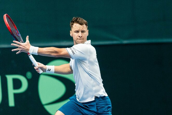 Ričardas Berankis prieš Zurą Tkemaladzę | Skirmanto Lisausko/BNS Foto nuotr.