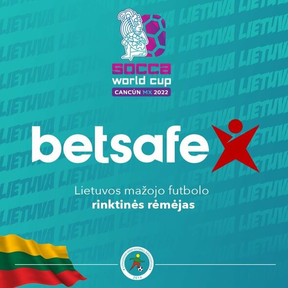 Betsafe - Lietuvos mažojo futbolo rinktinės rėmėjas | Organizatorių nuotr.