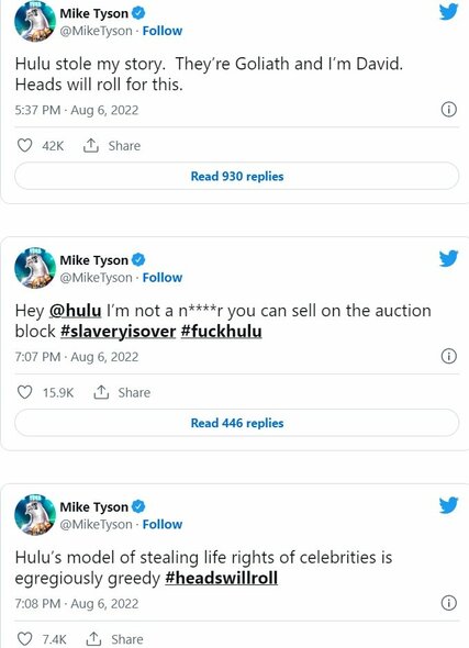 Mike'o Tysono žinutės | „Twitter“ nuotr. Mike'o Tysono žinutės | „Twitter“ nuotr.