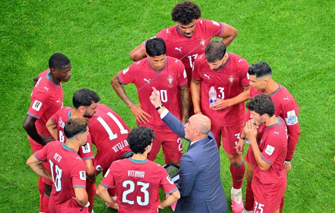 Portugalija &ndash; Ispanija rungtynių akimirka | EPA nuotr.