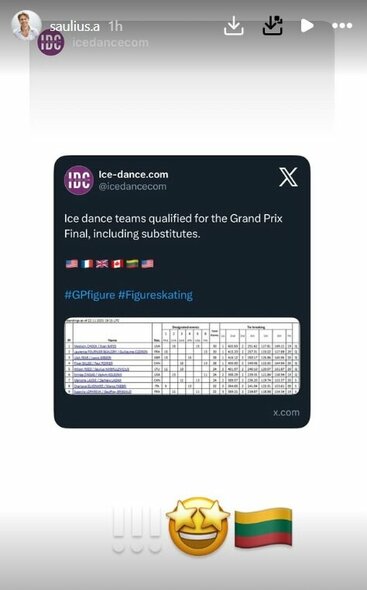 Sauliaus Ambrulevičiaus reakcija | Instagram.com nuotr