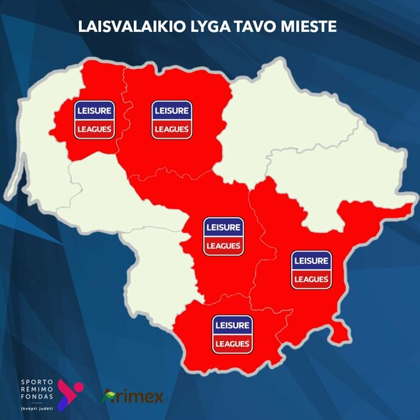 Laisvalaikio lygos tavo mieste veikia daugelyje Lietuvos apskričių | Organizatorių nuotr.