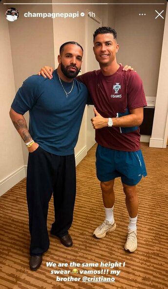 Drake'as ir Cristiano Ronaldo | Instagram.com nuotr