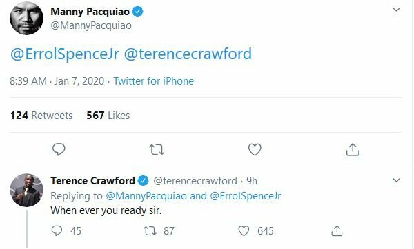 Manny Pacquiao žinutė | „Twitter“ nuotr.