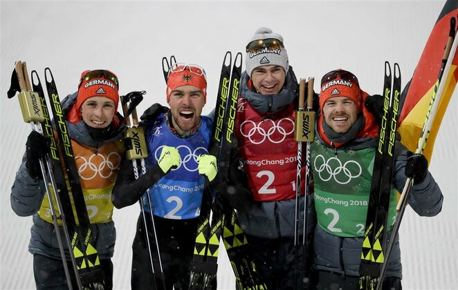 Vyrų šiaurės dvikovės komandinės varžybos, 4x5 km slidinėjimo estafetė | Scanpix nuotr.