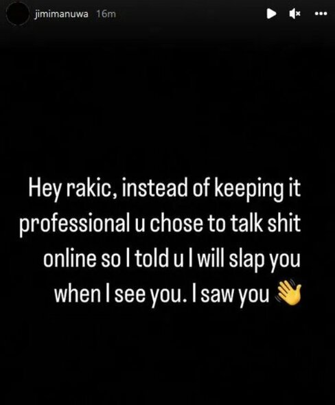 Jimi Manuwos žinutė | Instagram.com nuotr Jimi Manuwos žinutė | Instagram.com nuotr