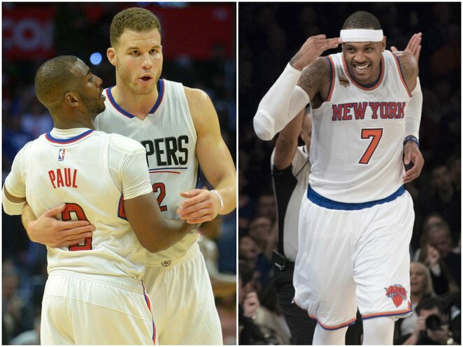 “Clippers“ ir “Knicks“ žaidėjai | Scanpix nuotr.