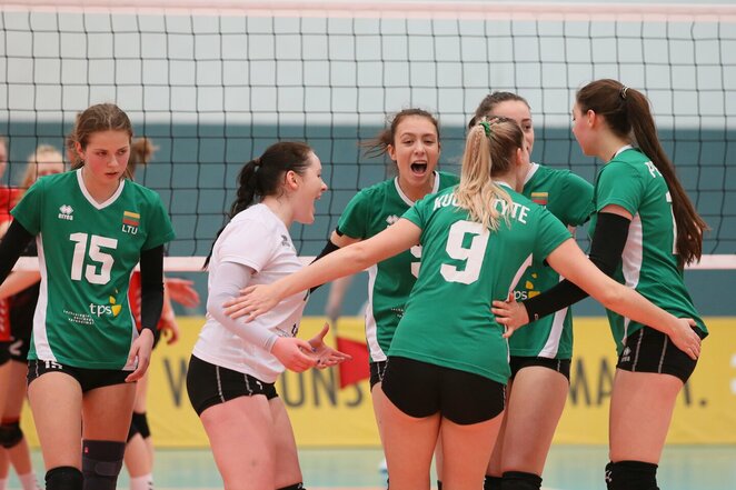Lietuvos jaunių merginų tinklinio rinktinė pergale baigė Europos čempionato atranką | CEV nuotr.