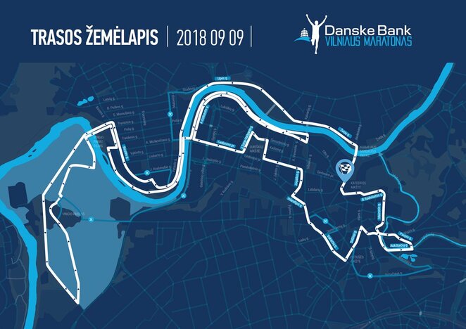 Vilniaus maratono trasa | Organizatorių nuotr.